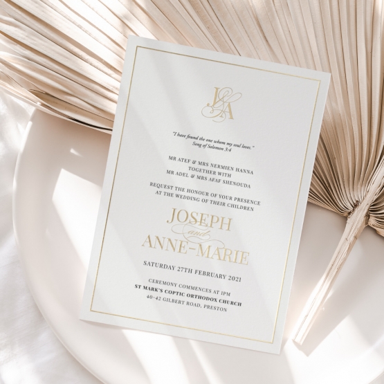 Gold Foil Wedding Invitations Silver, Rose Gold Foil Invitations