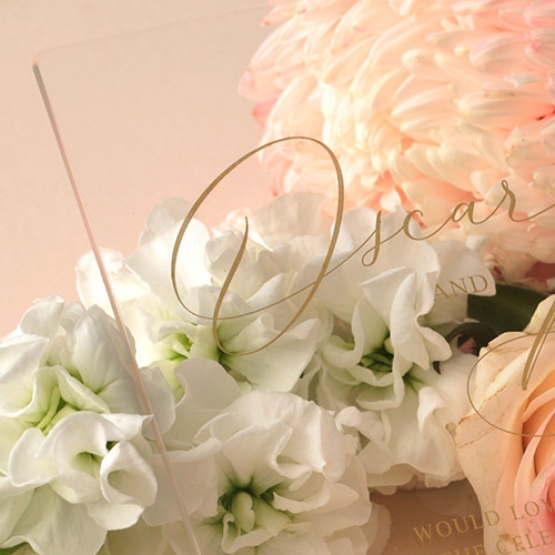 Gold Metallic Ink Acrylic - Wedding Invitations - BON-GOLD-CL-1 - 184074