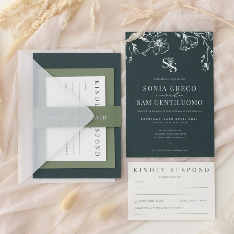 Forest Romance - Wedding Invitations - CR31-WH - 189376