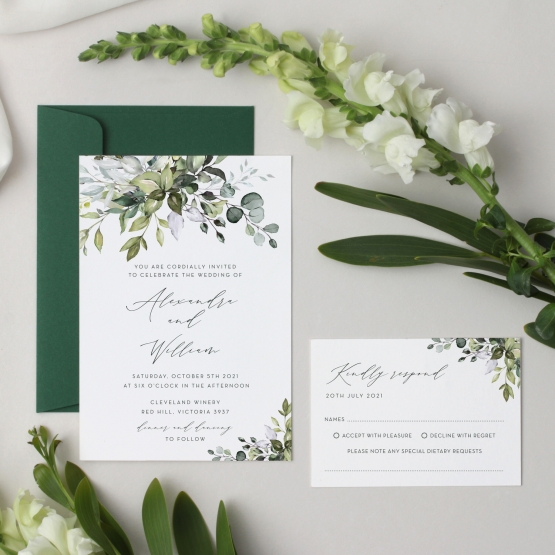 Ever Green Bliss - Wedding Invitations - GI-KI300-CP-02 - 184114