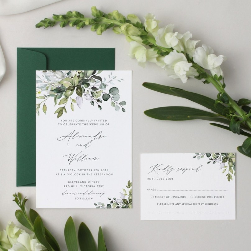 Ever Green Bliss - Wedding Invitations - GI-TI300-CP-02 - 189332