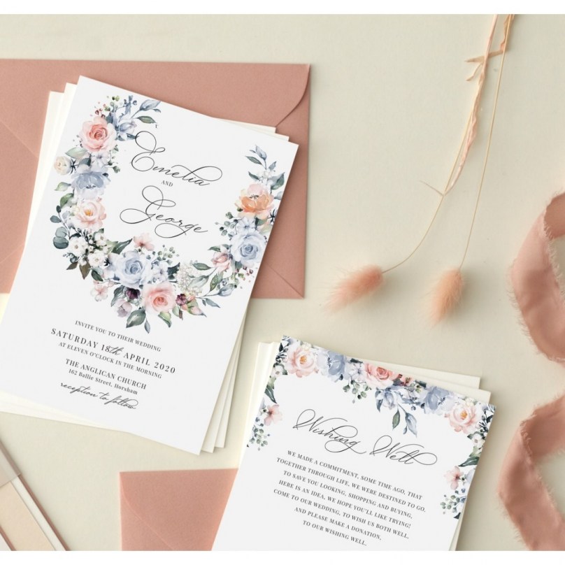 Floral Garland - Wedding Invitations - GI-TI300-CP-10 - 189359