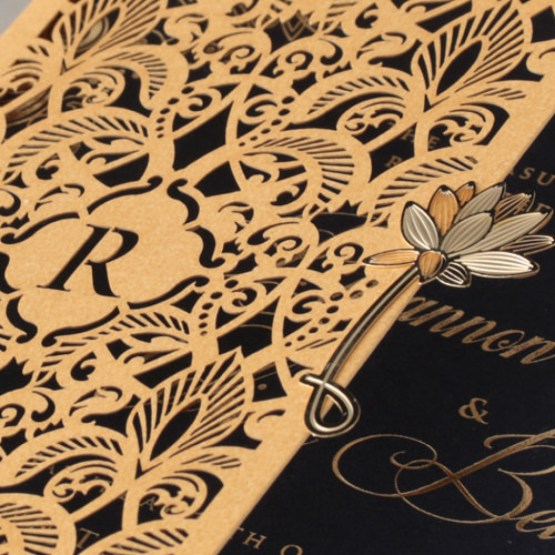 Imperial Glamour - Navy - Wedding Invitations - PWI116022-NVx - 188207