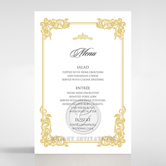 Reception Menu Cards - Wedding Decor Accessories | Page #2