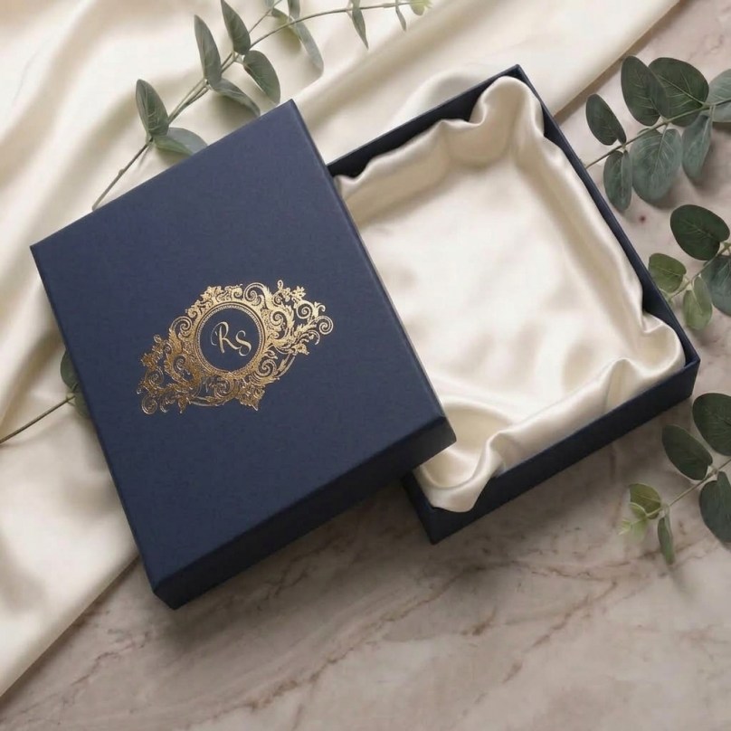 Navy Luxury Box - Wedding Invitations - BOX-LD-NV-01 - 189551