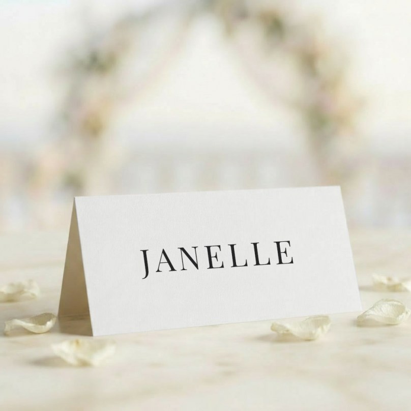Black Ink Place Card - Place Cards - PD-KI300-CP-01 - 189525