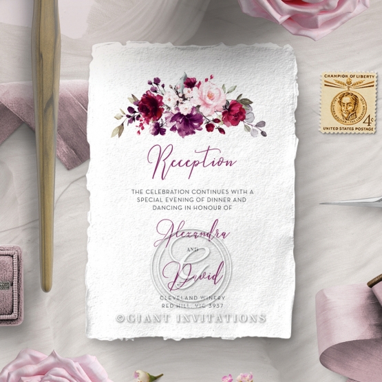 Their Fairy Tale reception stationery
