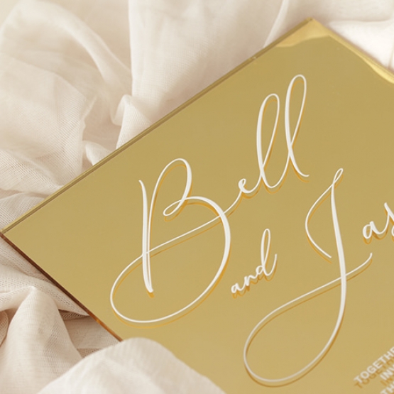 Luxurious Mirrors - Wedding Invitations - ACR-GLMR-WH-1 - 184365