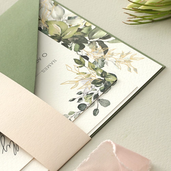 Captivating Greenery - Wedding Invitations - WP-CP02-GG-01 - 184471