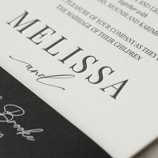 Bold Ebony Letterpress - Wedding Invitations - WP-IC55-LP-04 - 184436