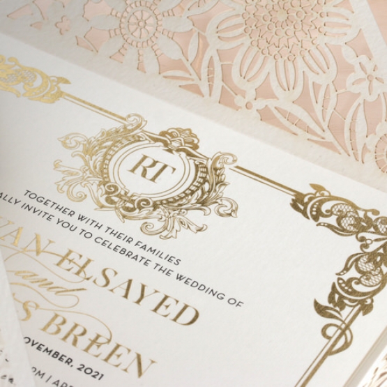 Blooming Charm with Foil - Wedding Invitations - PWI116047-KI-GG-F - 185144