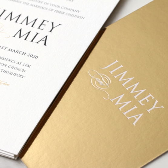 Golden Duplex - Wedding Invitations - KI300-GG-LPBL-DP-01 - 185156