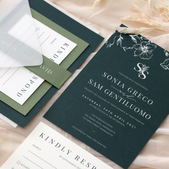 Forest Romance - Wedding Invitations - GI-MB300-WH-14 - 185325