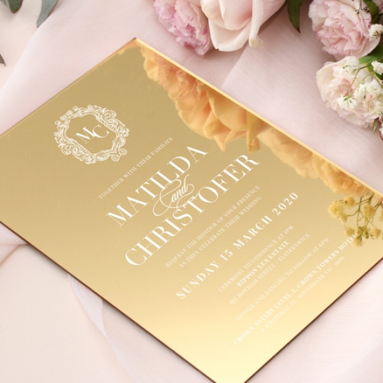 Aristocrat Mirror - Wedding Invitations - ACR-GLMR-WH-2 - 185191