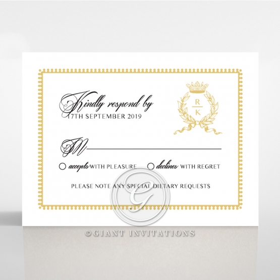 Ivory Doily Elegance rsvp card design