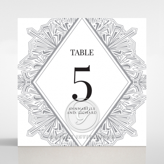 Ace of Spades wedding table number card stationery item