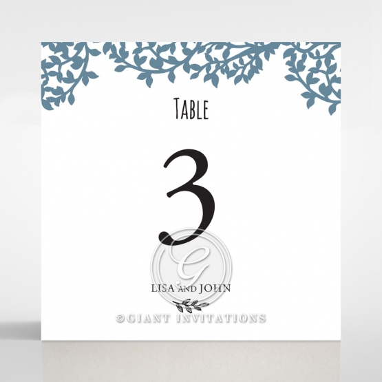 Forest Love wedding venue table number card