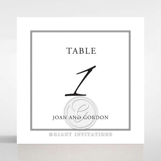 Paper Gilded Decadence wedding table number card stationery item