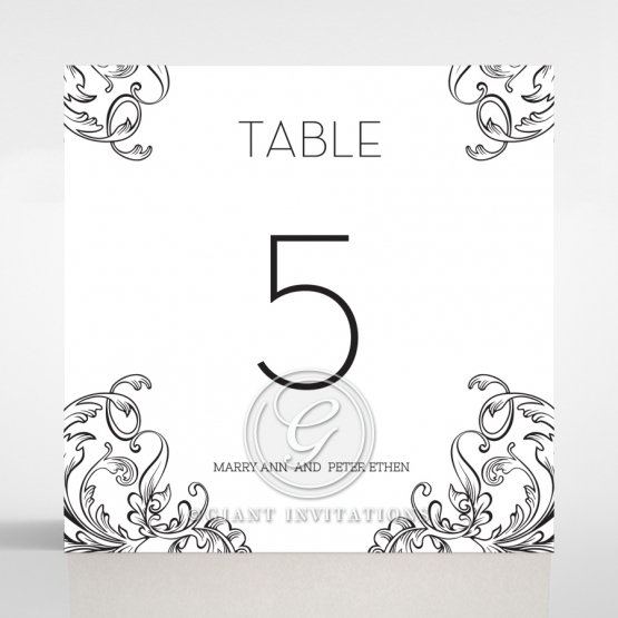 Paper Polished Affair wedding stationery table number card