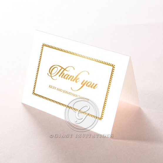 Blooming Charm with Foil thank you invitation card