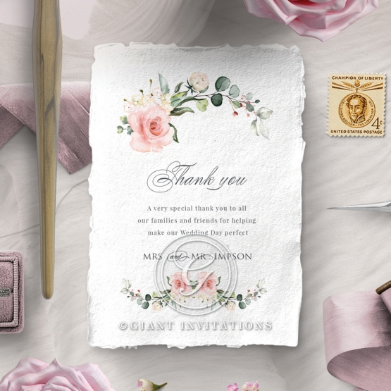 Garden Party thank you wedding stationery card item