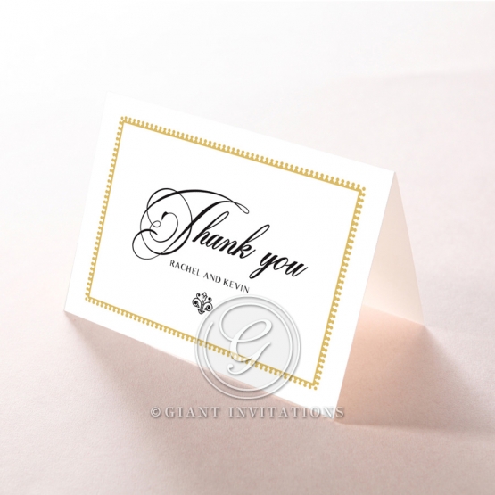 Ivory Doily Elegance wedding thank you stationery card item