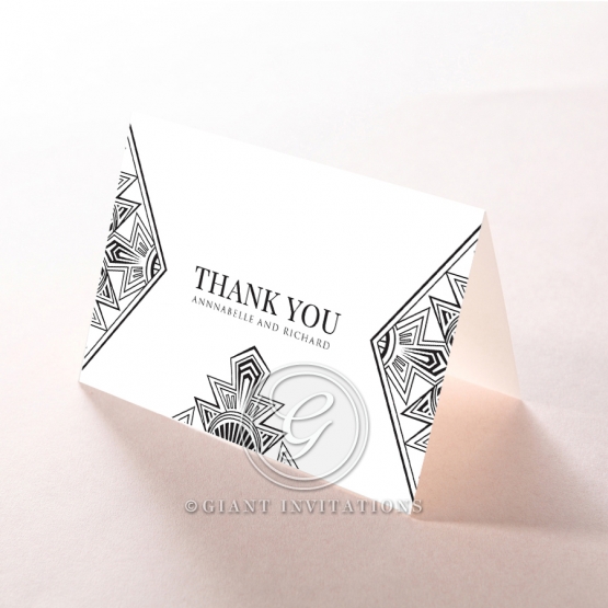 Paper Ace of Spades wedding thank you stationery card design