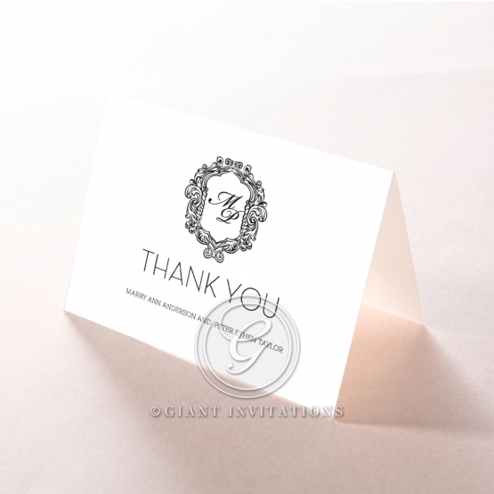 Paper Aristocrat wedding thank you stationery card