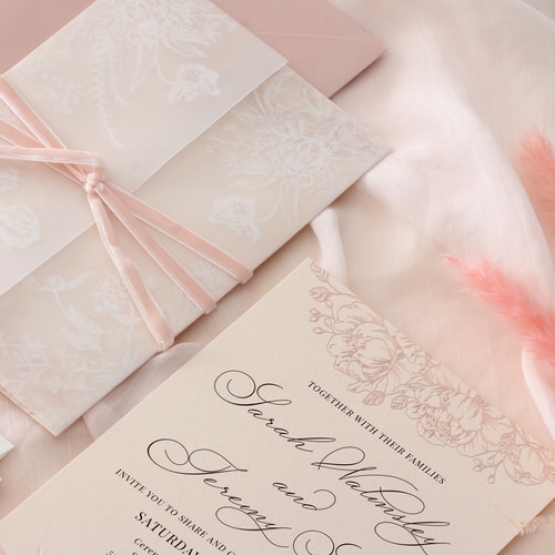 Vintage Blush Love - Wedding Invitations - CR07-PFL-RG-05 - 185090