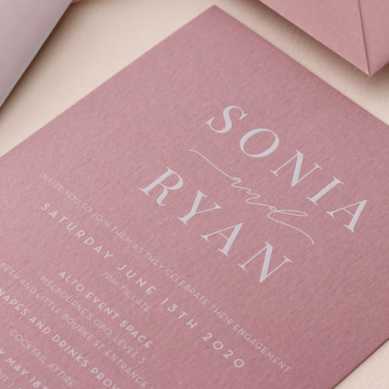 Dusty Rose - Wedding Invitations - GI-CP350-WH-16 - 185268