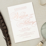 An Eternally and Elegantly Charming Wedding Invite