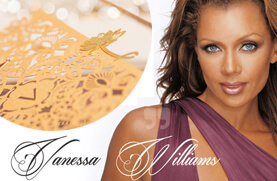 Artist and actress, Vanessa Williams, had her wedding invitations custom-made by Giant